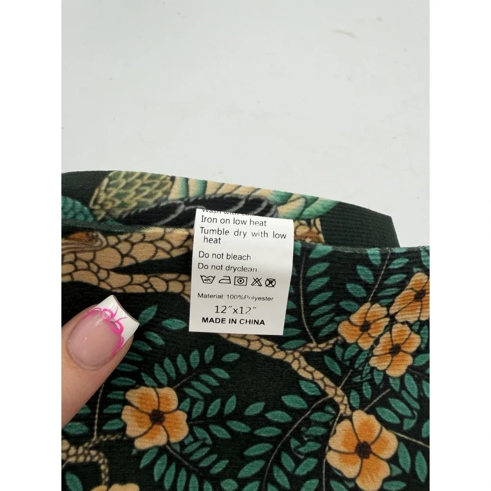 NEW Tiger and Peacock Jungle Pillow Cover Case Modern White Lane 12x12in x2